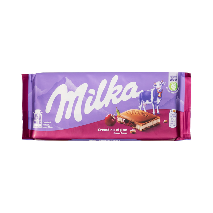 Milka Cherry Creme Chocolate (100g)