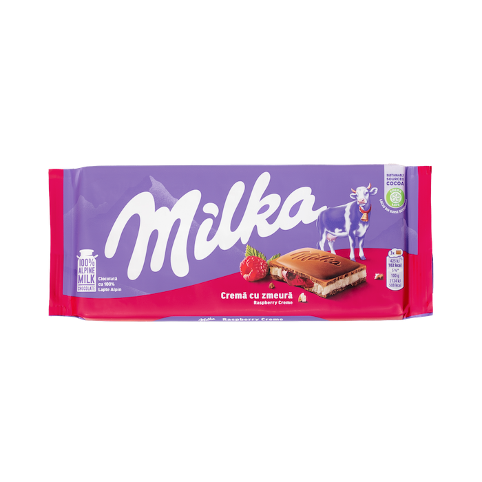 Milka Raspberry Chocolate (100g)