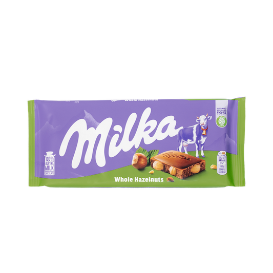 Milka Whole Hazelnut Chocolate (100g)