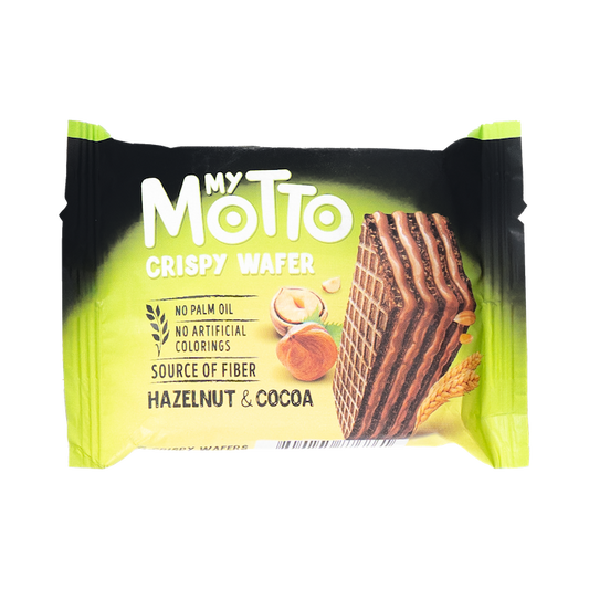 My Motto Crispy Wafer Hazelnut & Chocolate Biscuits (34g)