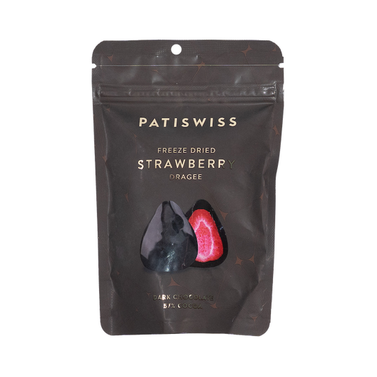 Patiswiss Freeze Dried Strawberry 58% Dragee (80g)