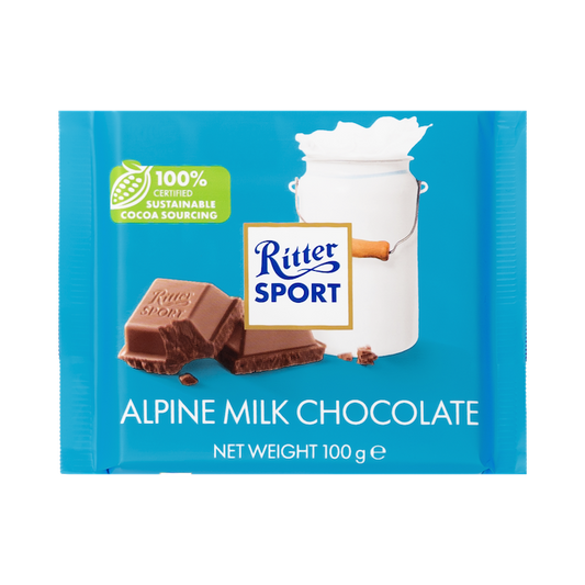 Ritter Sport Alpine Milk Chocolate (100g)