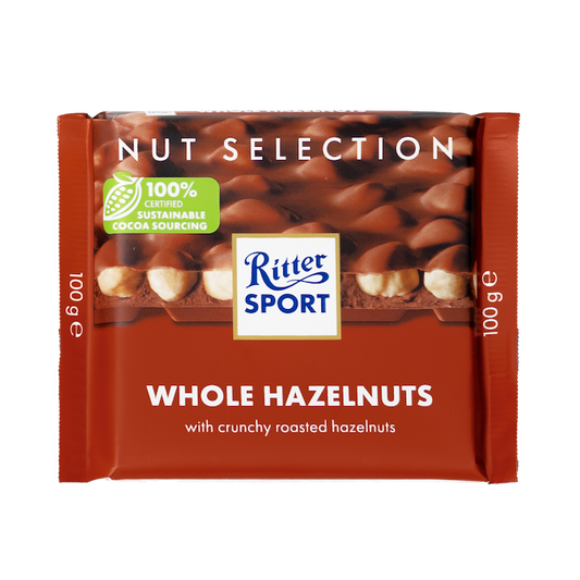 Ritter Sport Whole Hazelnut Chocolate (100g)