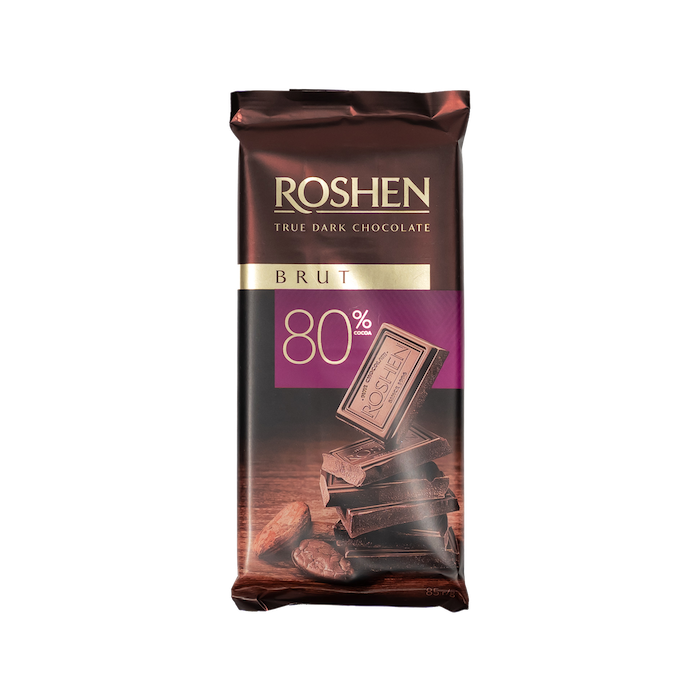 Roshen Brut 80% Dark Chocolate (85g)