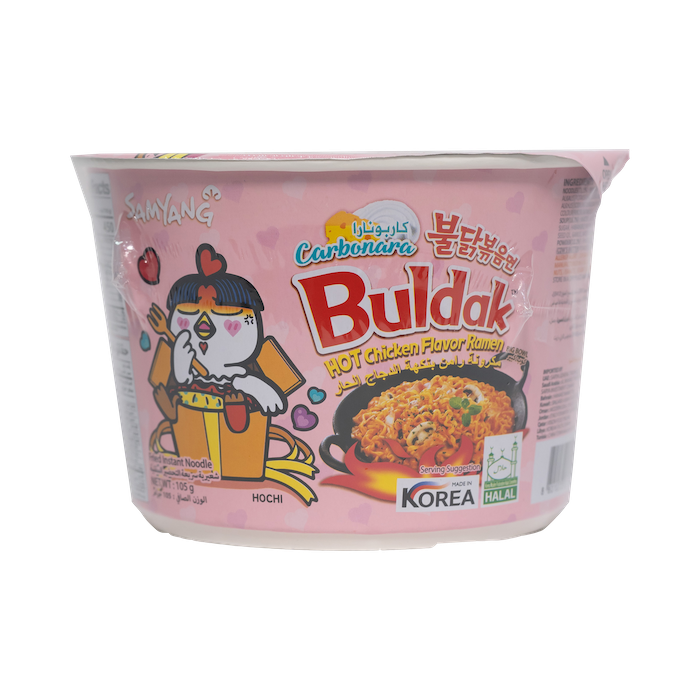 Samyang Buldak Carbonara Hot Chicken Noodles Cup (105g)