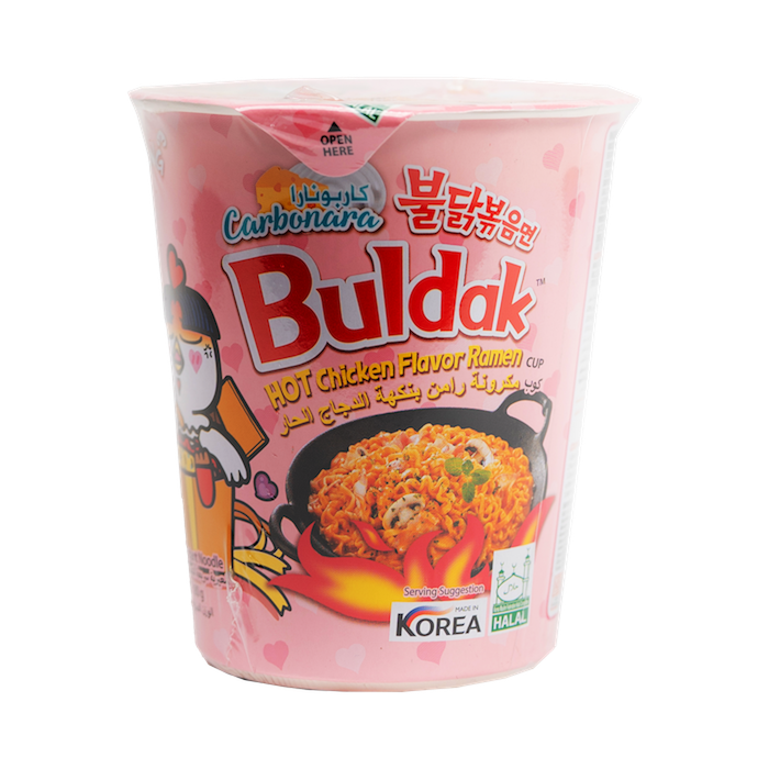 Samyang Cup Carbonara Hot Chicken Ramen Noodles (70g)