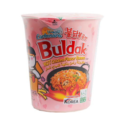 Samyang Cup Carbonara Hot Chicken Ramen Noodles (70g)