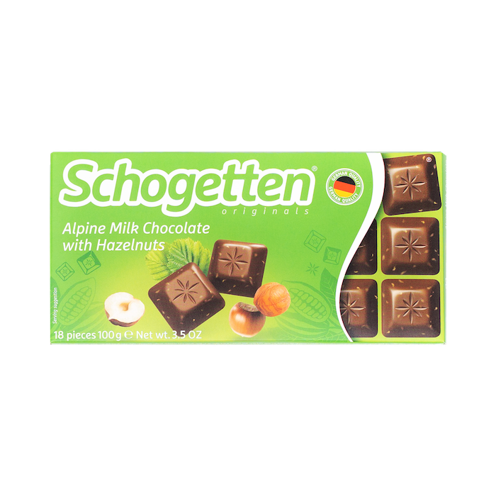 Schogetten Alpine Milk Chocolate With Hazelnut (100g)