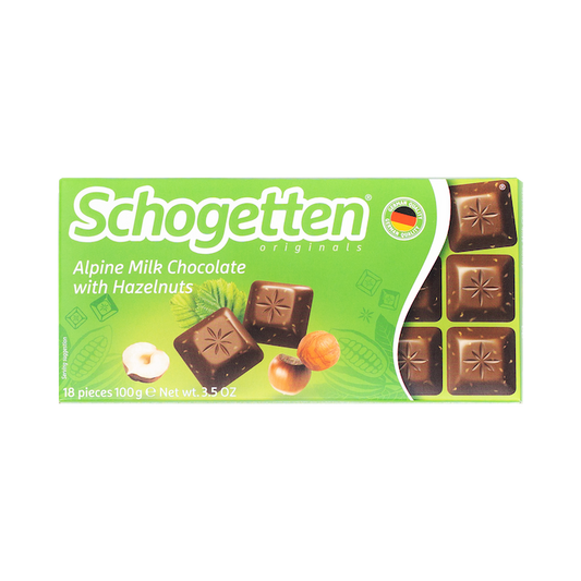 Schogetten Alpine Milk Chocolate With Hazelnut (100g)
