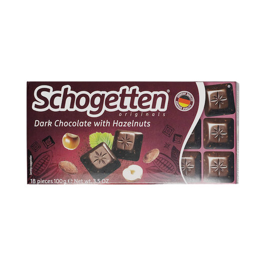 Schogetten Dark Chocolate With Hazelnuts (100g)