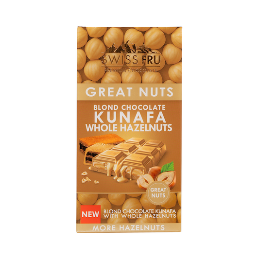 Swiss Fru Kunafa Whole Hazelnuts Chocolate (150g)