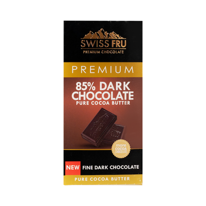 Swiss Fru Premium 85% Dark Chocolate (80g)