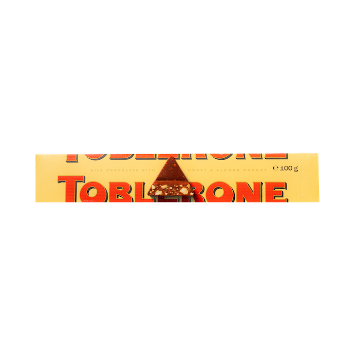 Toblerone Chocolate With Honey & Almond Nougat (100g)