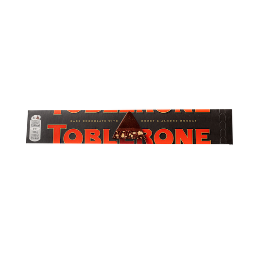 Toblerone Dark Chocolate With Honey & Almond Nougat (100g)
