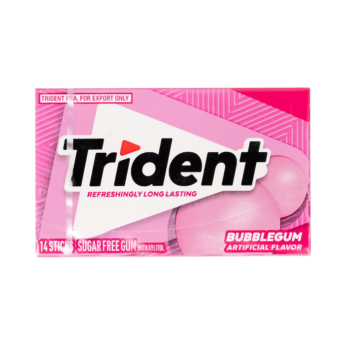 Trident 14 Sticks Sugar Free Bubble gum (26g)