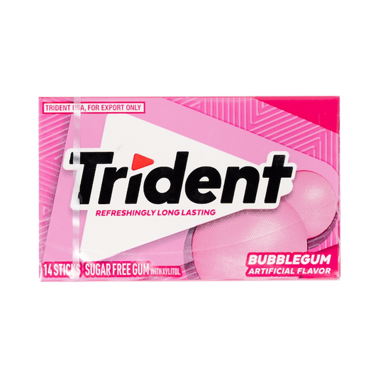 Trident 14 Sticks Sugar Free Bubble gum (26g)