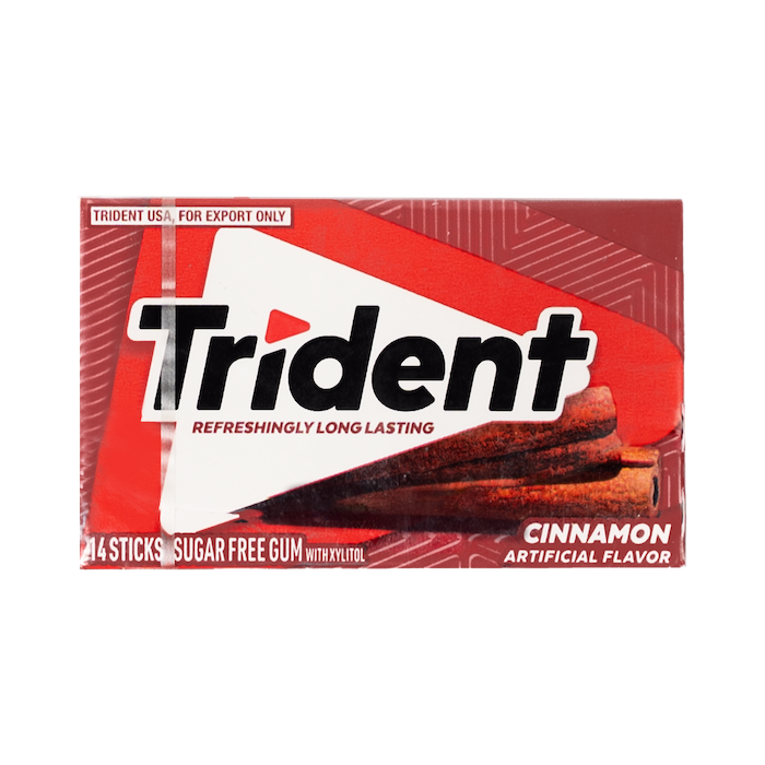 Trident 14 Sticks Sugar Free Cinnamon Gum (26g)