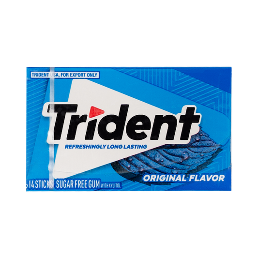 Trident 14 Sticks Sugar Free Original Flavour Gum (26g)