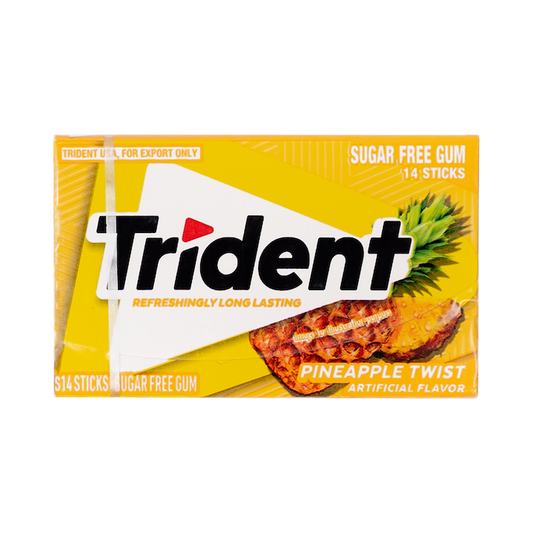 Trident 14 Sticks Sugar Free Pineapple Twist Gum (26g)