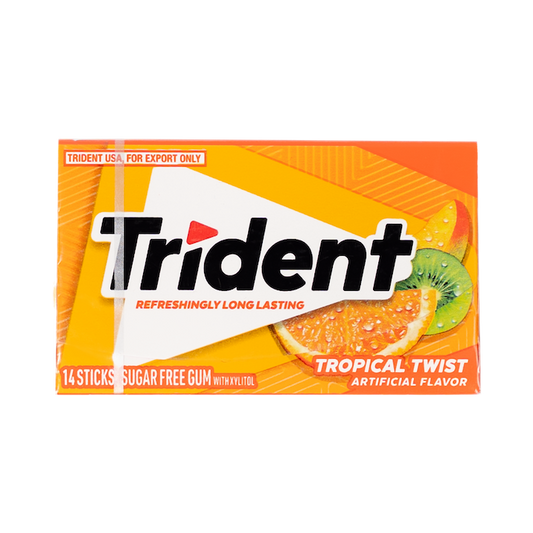 Trident 14 Sticks Sugar Free Tropical Twist Gum (26g)