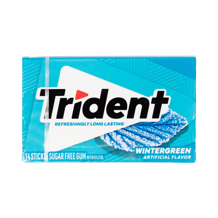 Trident 14 Sticks Sugar Free Winter Green Gum (26g)