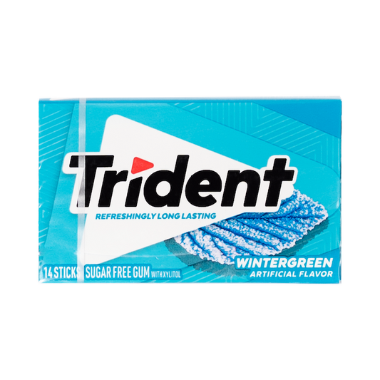 Trident 14 Sticks Sugar Free Winter Green Gum (26g)