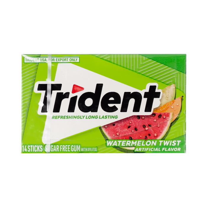 Trident 14 Sticks Sugar Free watermelon Twist Gum (26g)