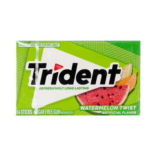 Trident 14 Sticks Sugar Free watermelon Twist Gum (26g)