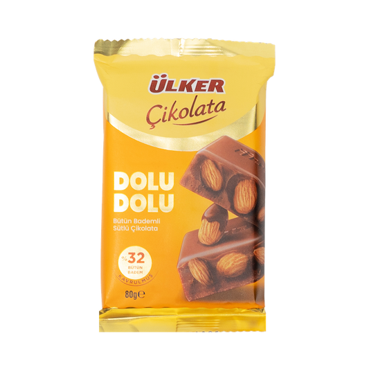 Ulker Chocolate With Almonds (80g)