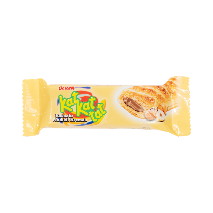 Ulker Kat Kat Tat Puff Pastry Chocolate & Hazelnut Bicuits (28G)