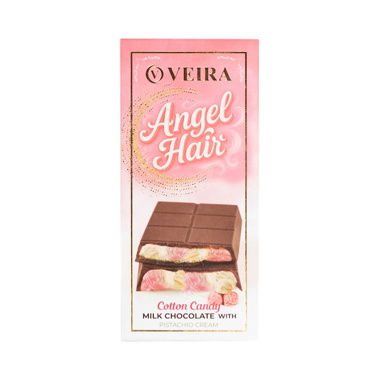 Veira Angel Hair Cotton Candy Milk Chocolate With Pistachio Cream (165g)