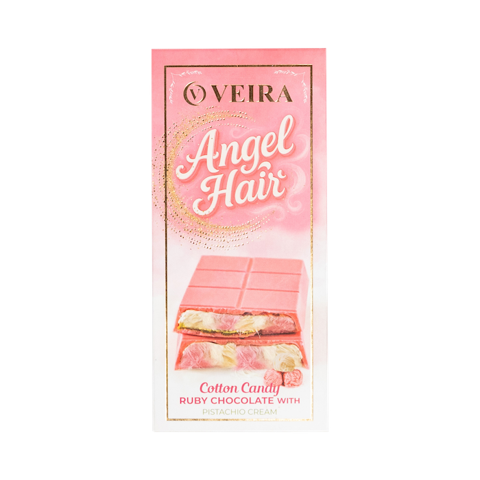 Veira Angel Hair Cotton Candy Ruby Chocolate With Pistachio Cream (165g)