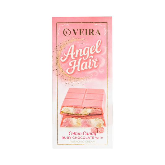 Veira Angel Hair Cotton Candy Ruby Chocolate With Pistachio Cream (165g)