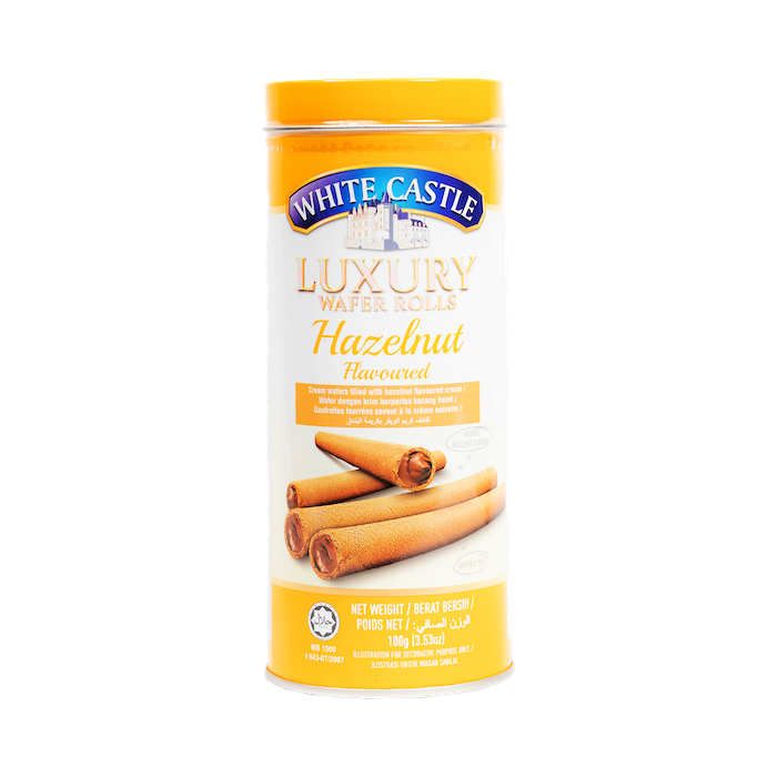 White Castle Wafer Rolls Hazelnut (100g)