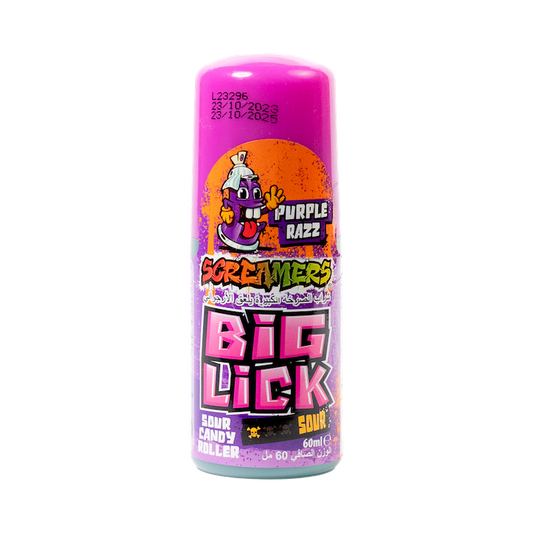 Zed Candy Big Lick Scremers Purple razz Sour Roll Sweets (60m)